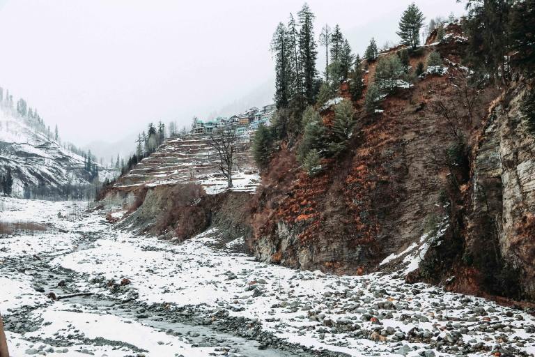 White Snow Kullu Manali Nature