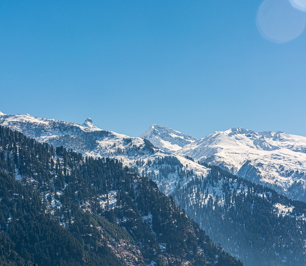 Top Manali Himachal Hills Landscape Mountains Tourism